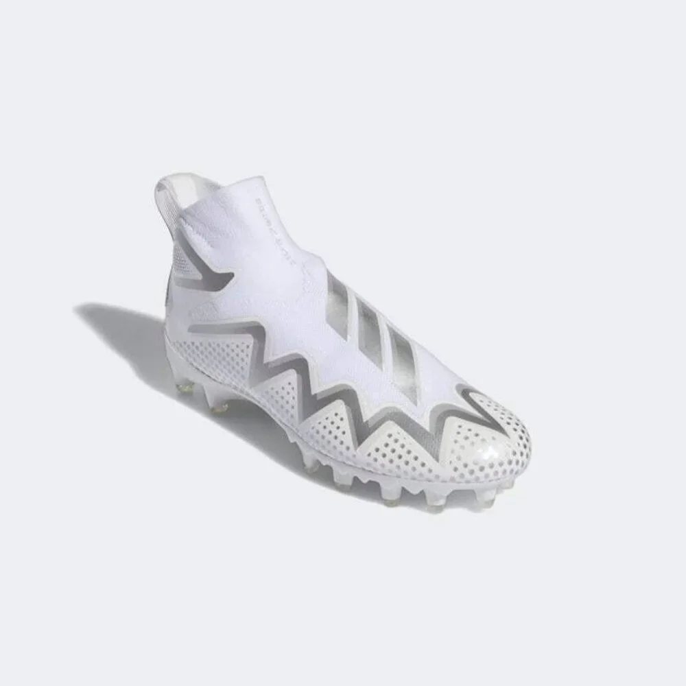 Adidas Freak Ultra 22 Primeknit Men’s Sizes White Silver Football Cleats GX5131 - Picture 1 of 11